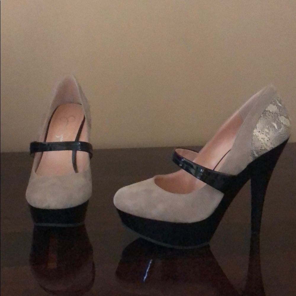 Suede, alligator, Paton Leather Heels